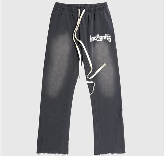 INCOGNITO Superstar Flared Pants Washed Grey